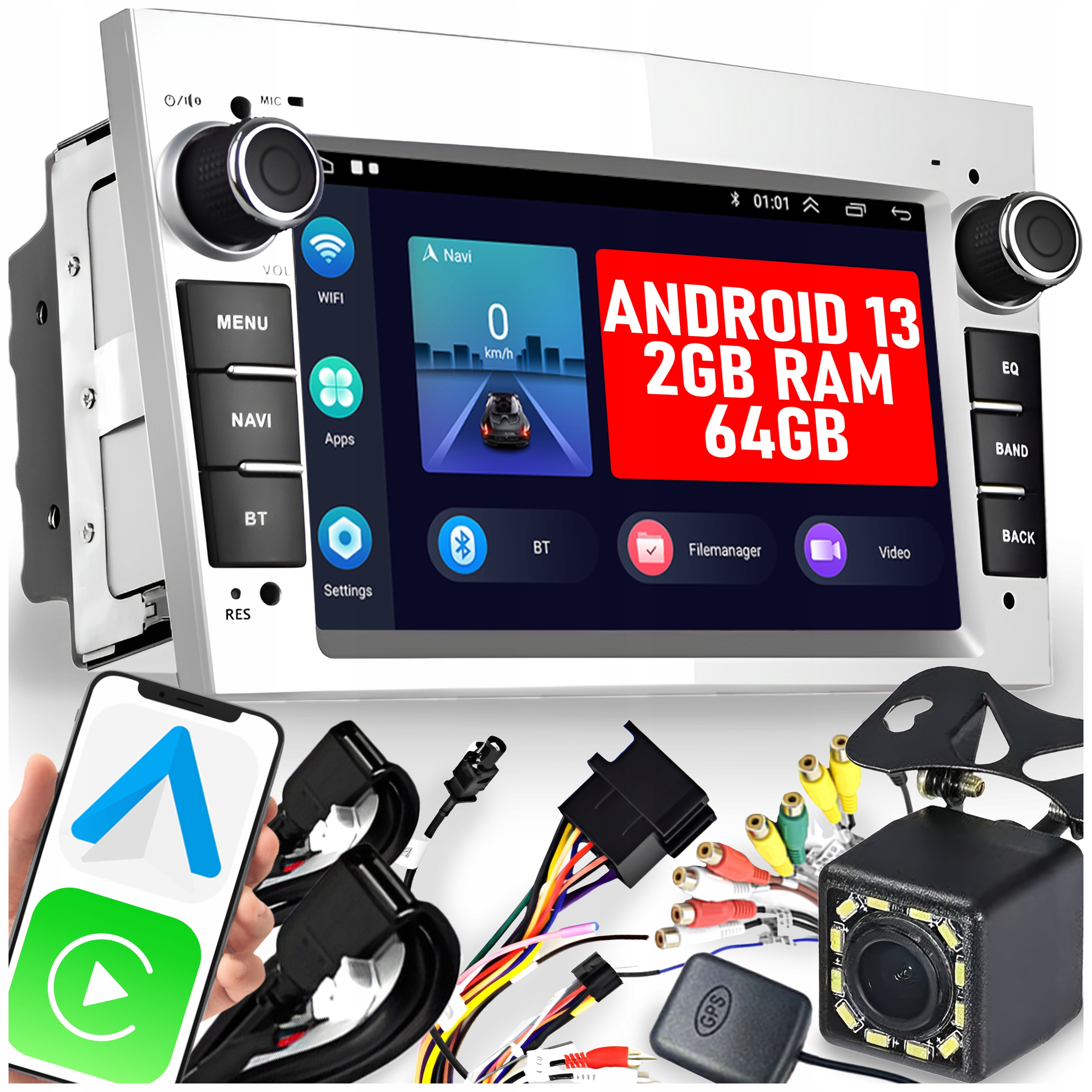 Radio pre Opel Vectra C Zafira Astra H Vivaro Meriva Signum Android Carplay