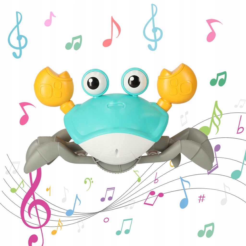 UCIEKAJĄCY PEŁZAJŻCY INTERAKTYWNY KRAB OMIJA PRZESZKODY DŻWIĘK