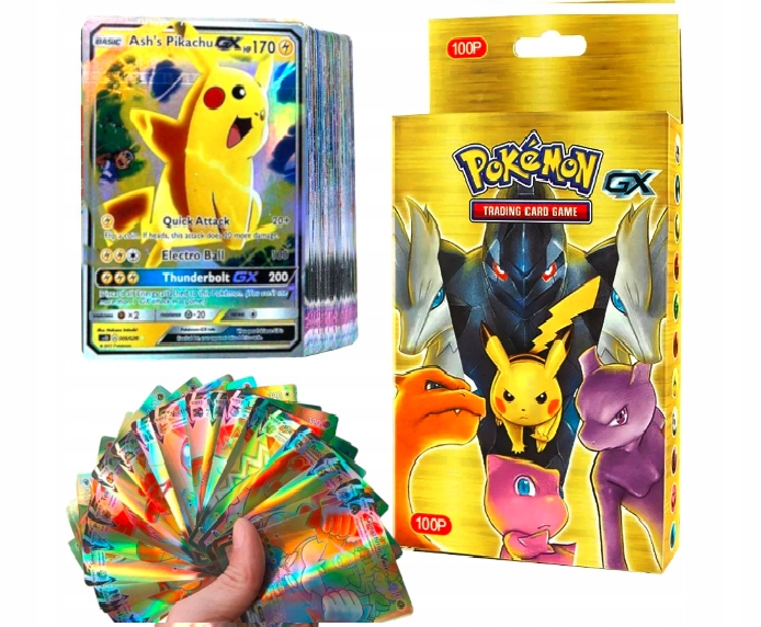 KARTY POKEMON LEGENDARNE GX EX 2w1 ZESTAW 100szt+OPASKA POKEMON GRATIS EAN (GTIN) 5905143315996