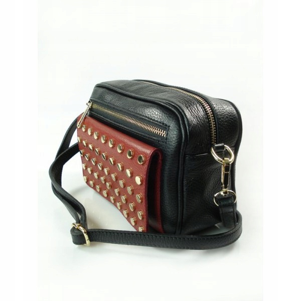 Fenomenální Kožená Taška Ve Dvou Barvách S Drapé Módním Vzhledem