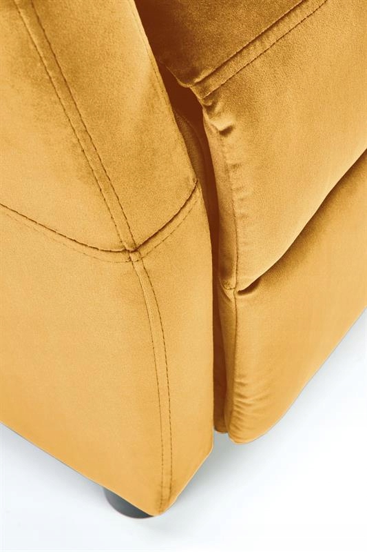 ROZKŁADANY FOTEL FELIPE MUSZTARDOWY WELUR WYPOCZYN Materiał korpusu metal