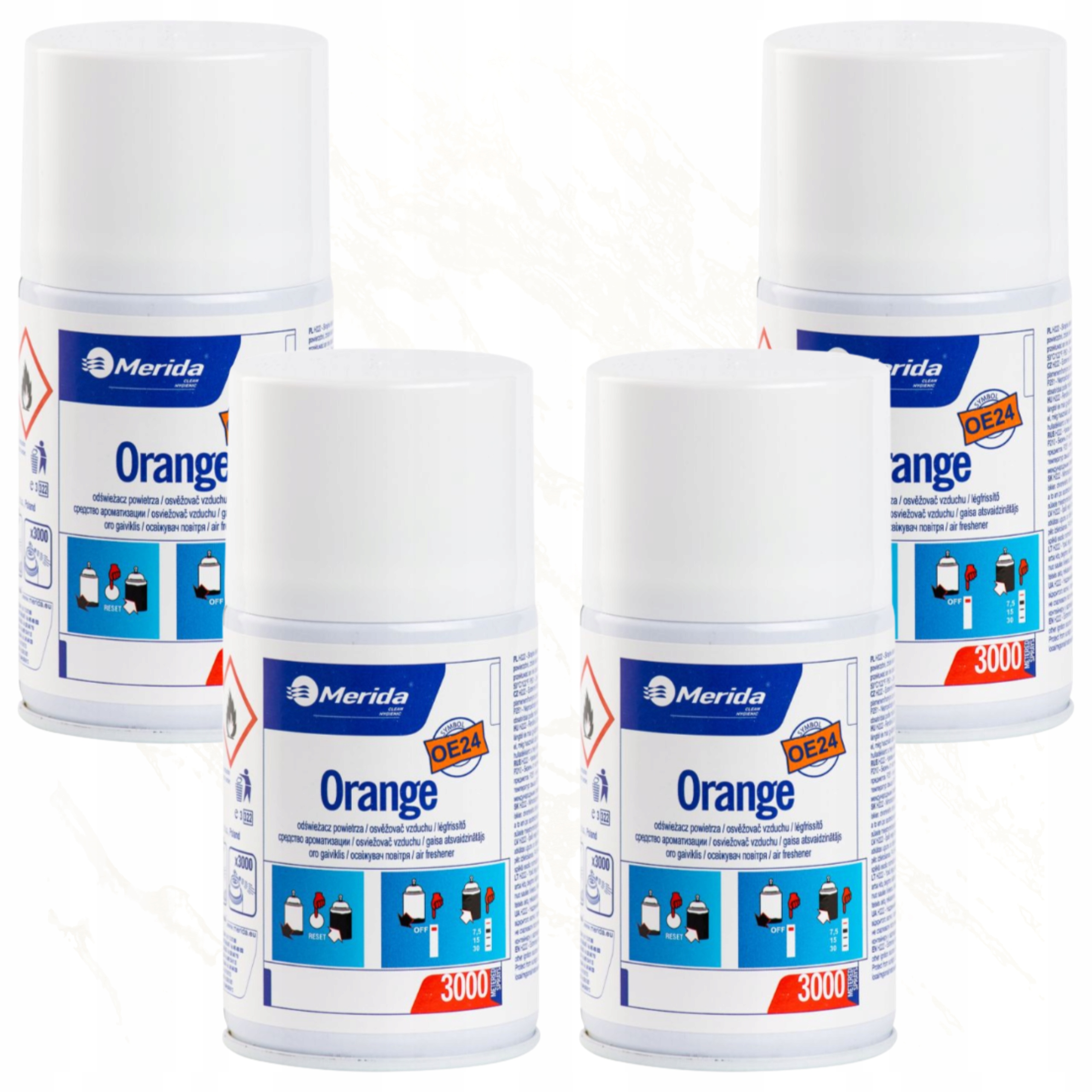 Levně Merida Osvěžovač Vzduchu 4 Ks OE24 Orange 250 ML