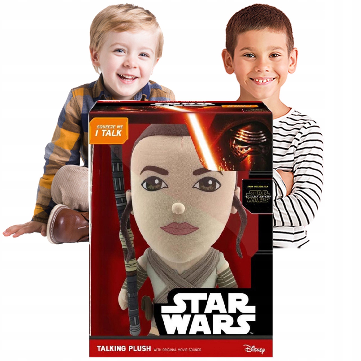 Pluszak dla Dzieci Star Wars Mówiąca Maskotka Rey