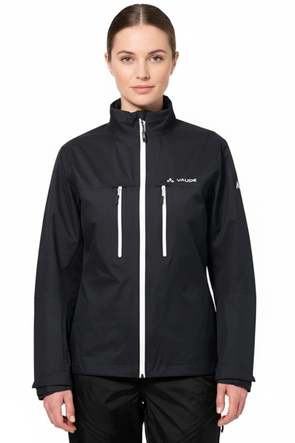 Dámská lehká nepromokavá bunda Vaude 20k softshell, černá, velikost S