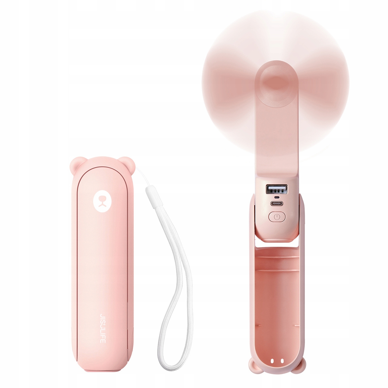 Mini wentylator Jisulife Handheld Fan Life8 przenośny wiatraczek Usb z i