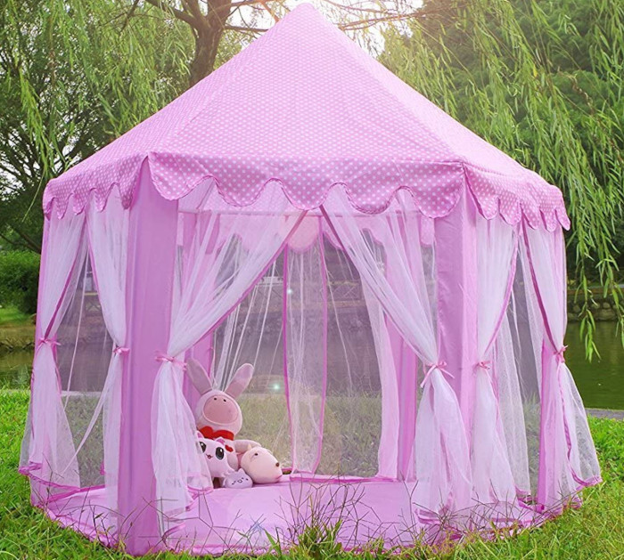 DUŻY NAMIOT DOMEK ZAMEK DLA DZIECI + Lampki GRATIS Marka Stator