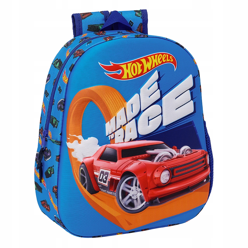 HOR WHEELS AUTA CARS plecak 3D WYPUKŁY 33cm