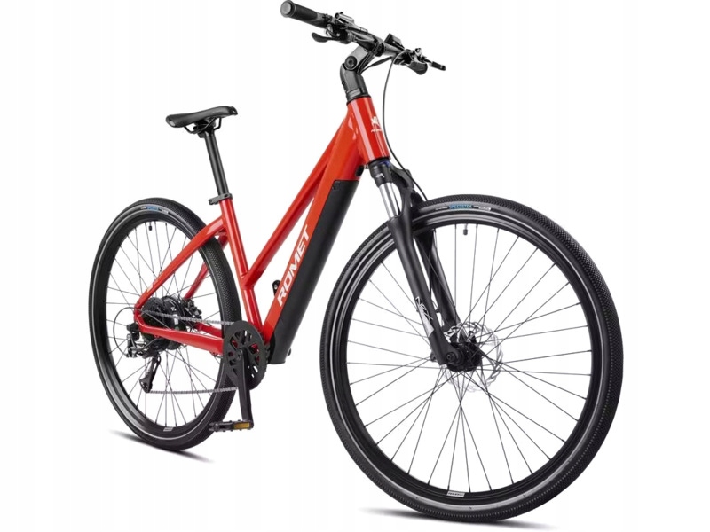 Rower elektryczny Romet E-Orkan 1.0 D19 28 cali Czerwony