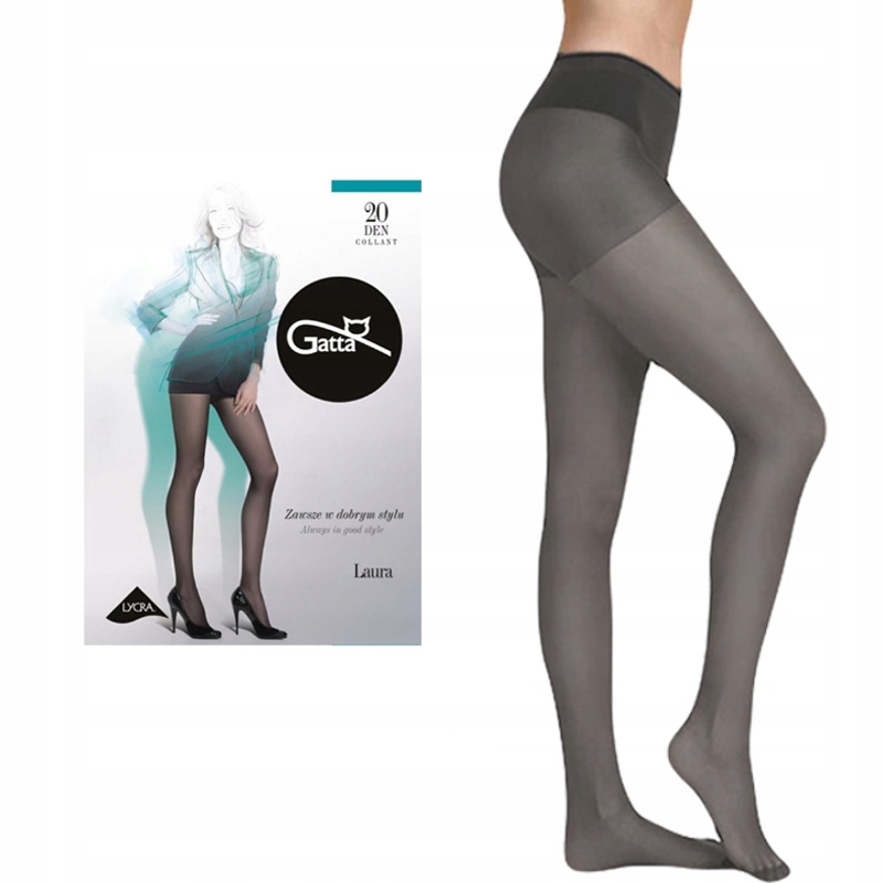 

Rajstopy Gatta Laura 20 den lycra 4-L Grigio