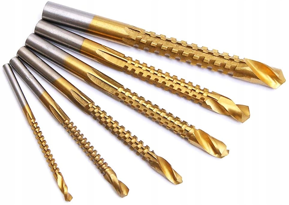 

6 szt Wiertła Kobaltowe Spiralne Śruba Twist Metal