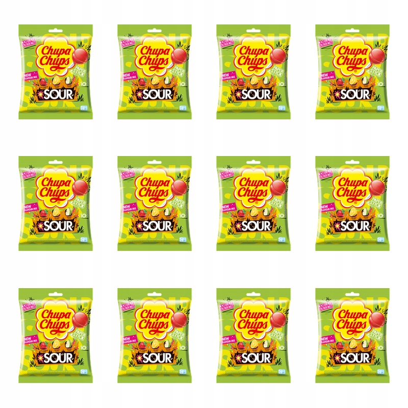 Chupa Chups Sour taška 10x12g X12