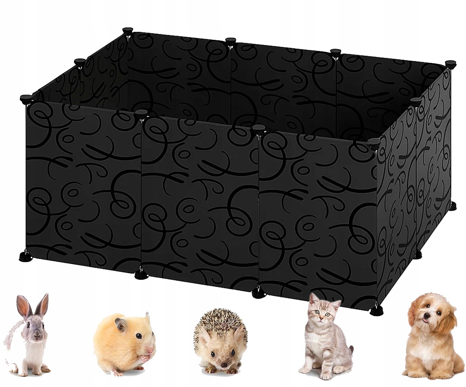 Klatka Kojec Wybieg z Płytami Podłogowymi dla zwierząt królików 45x72x105