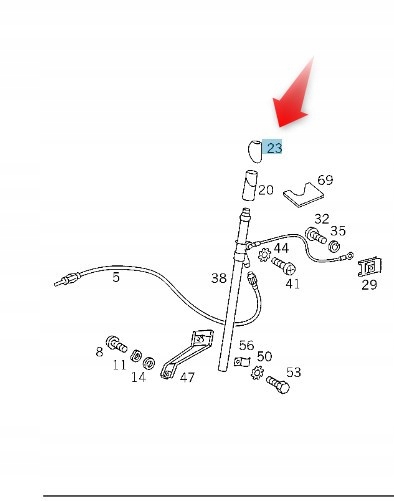 Guma Těsnění Antény Blatníku Mercedes W124 A1248270498 7C45
