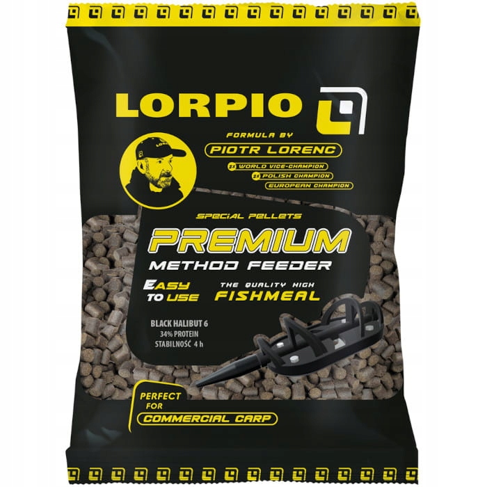 Pellet Black Halibut 2mm 700g Lorpio