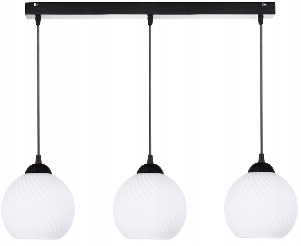 

Szklana Lampa Wisząca Sufitowa Żyrandol Plafon Led