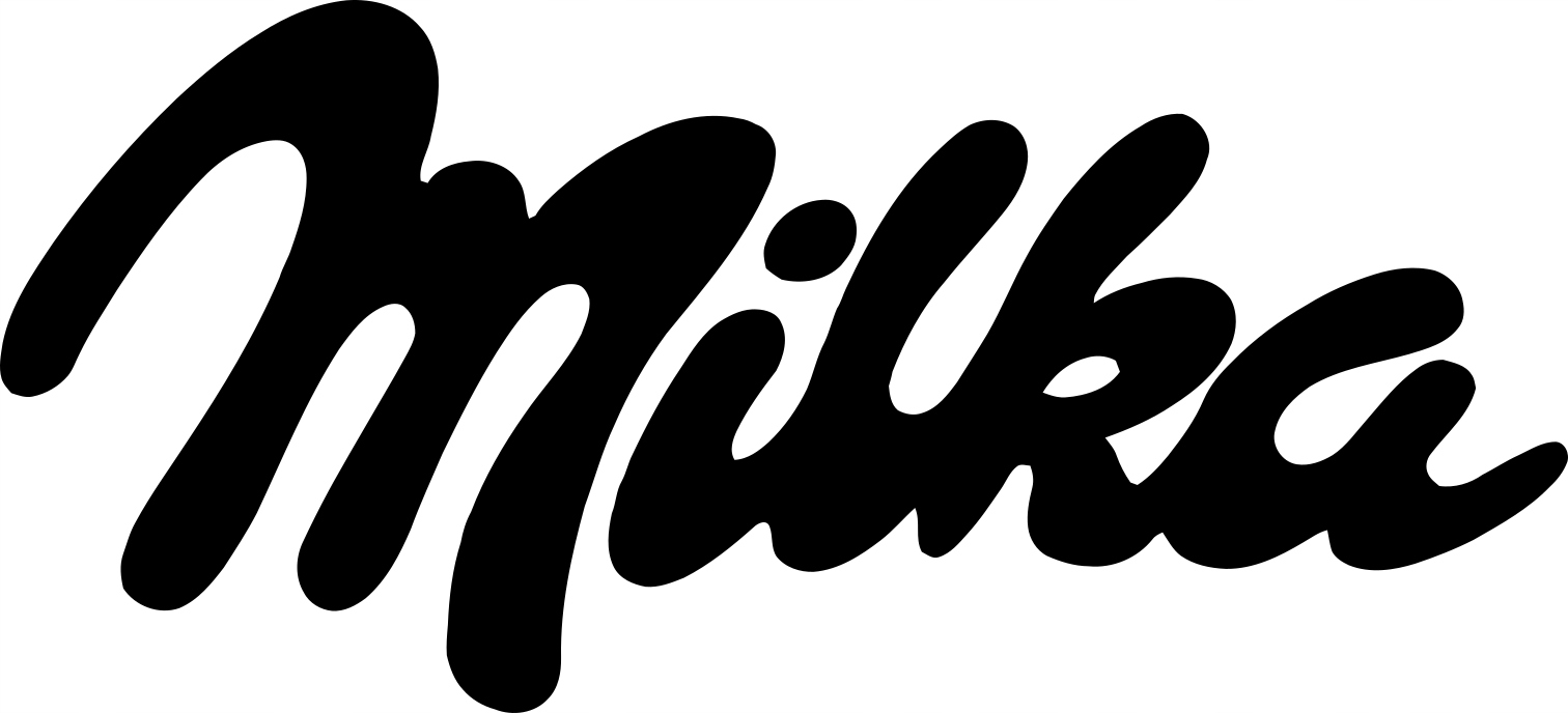 

Naklejka napis Milka 50x22cm