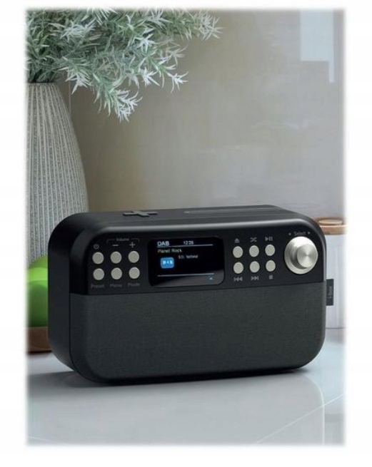 Odtwarzacz CD z RadiemDAB+FM + Ładowarka Bluetooth Kolor czarny