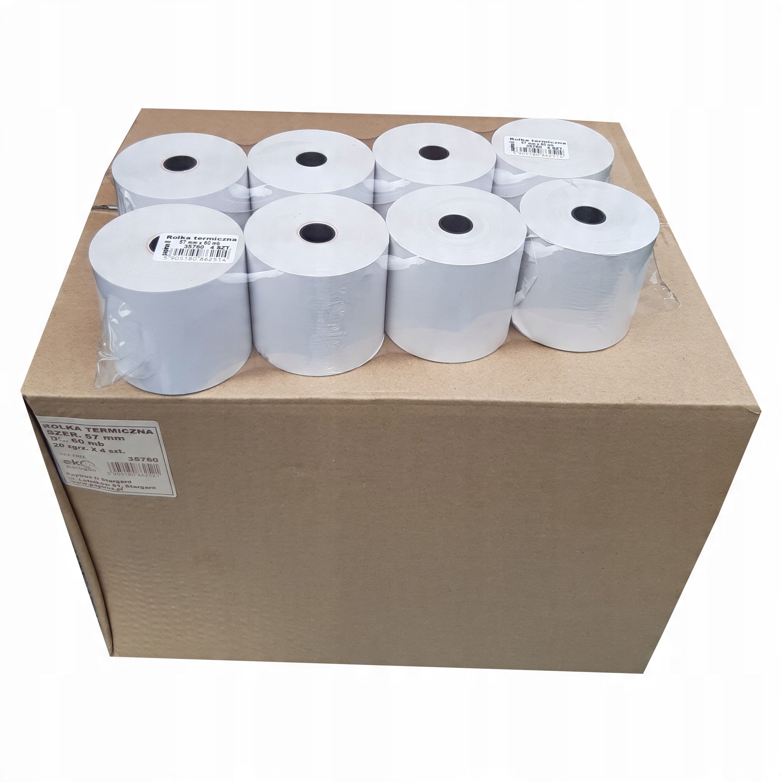 

Rolka Termiczna rolki 57 x 60 do kasy Bpa Free 80x