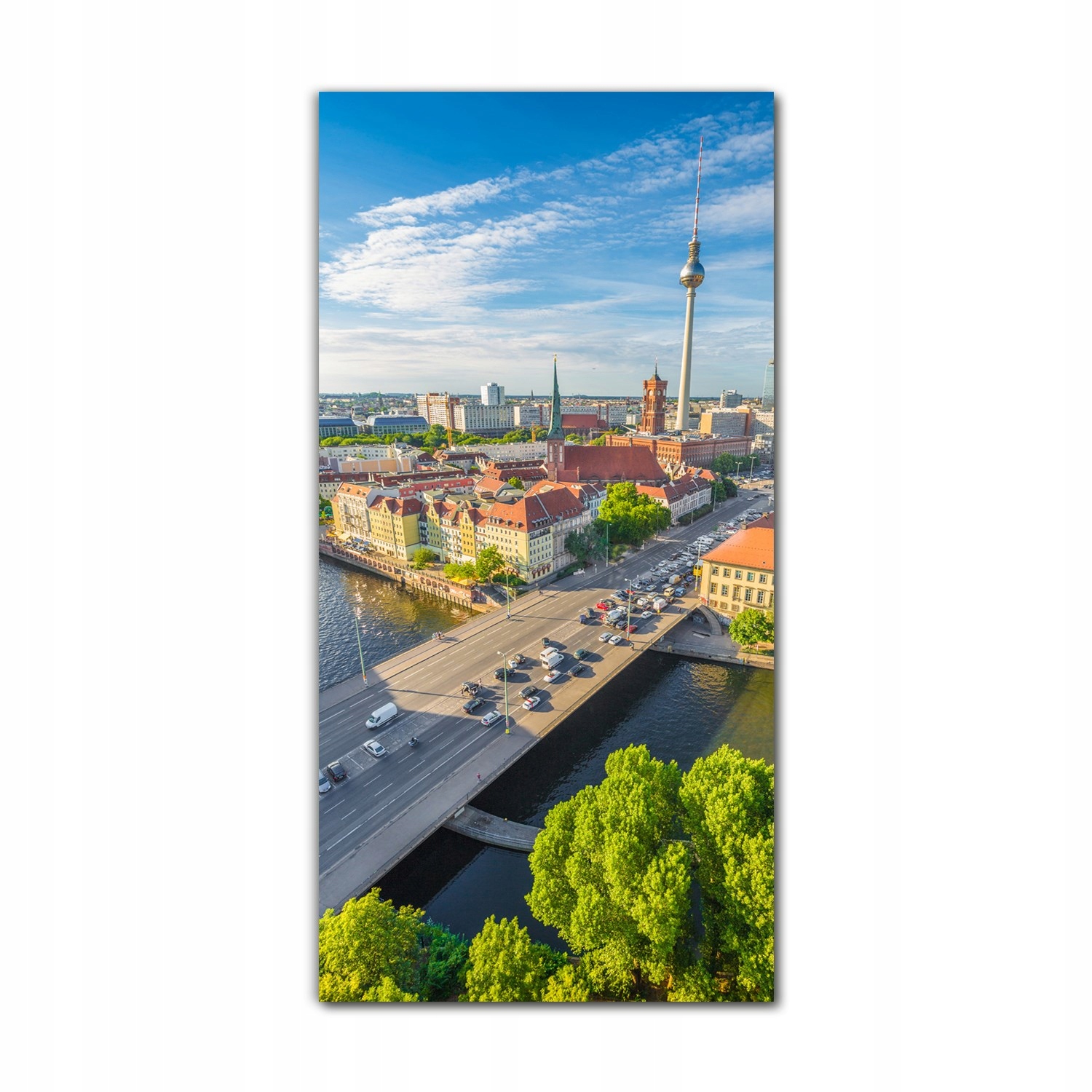 

Foto-obraz szklany do salonu 60x120 Pejzaż miejski