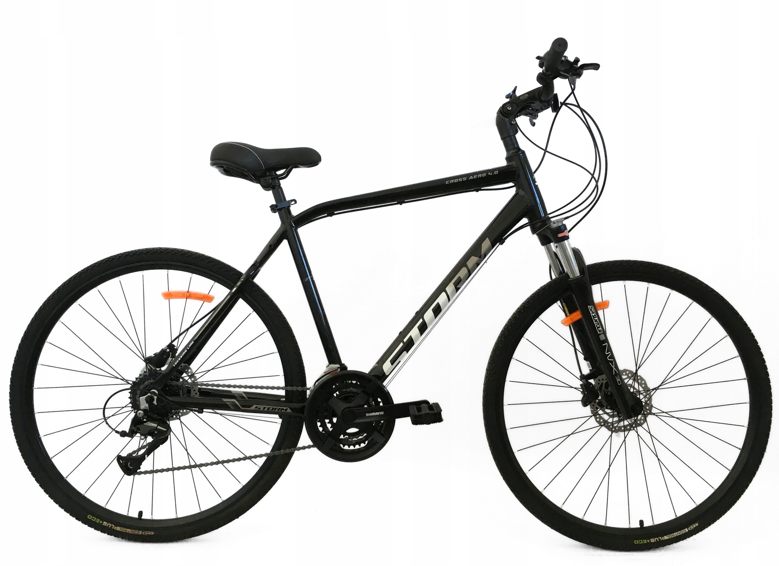 Rower Storm Cross Aero 4.0 Man czarny/biały 21