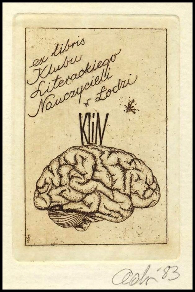 Cedzyński Andrzej 1983 Exlibris C3 Bookplate Medicine Erotic 1309