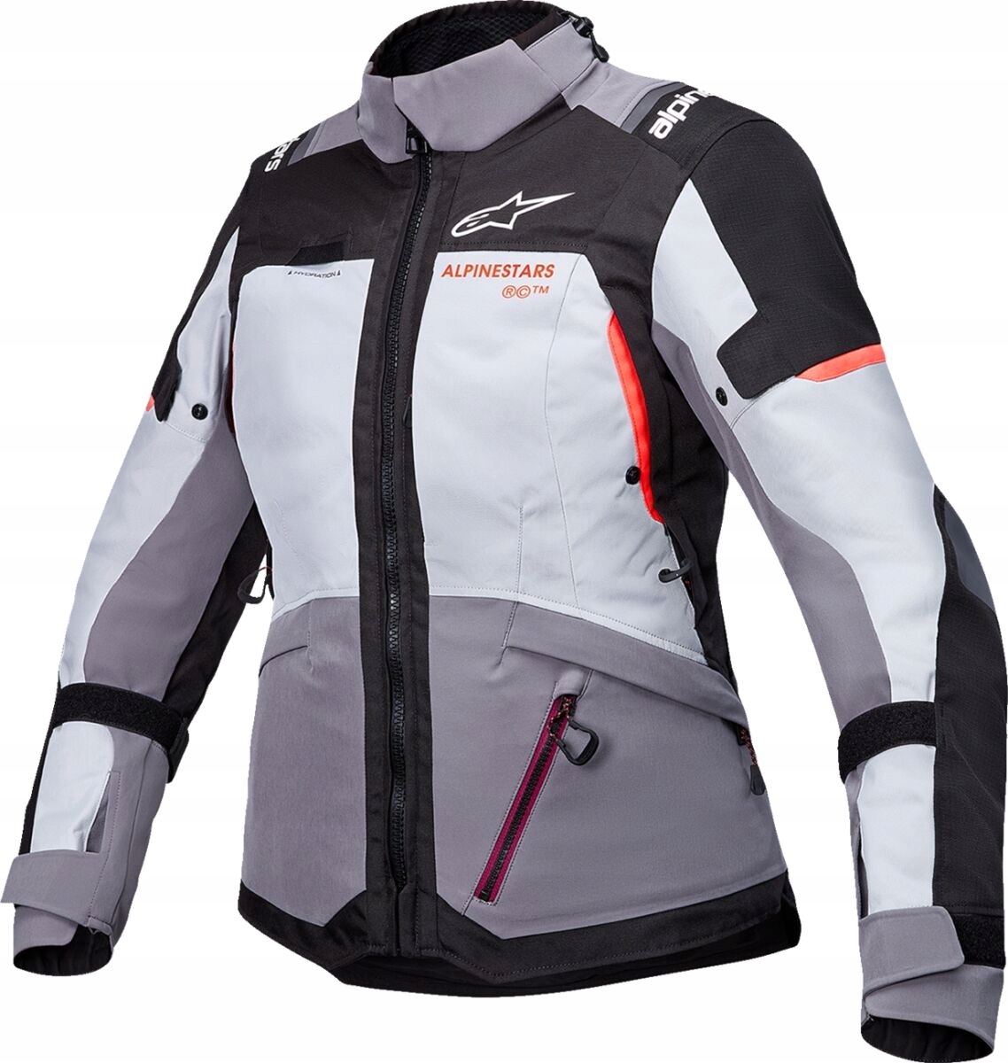 Dámska Motocyklová Bunda Alpinestars Stella Andes V4 Ds Gray/black 2XL