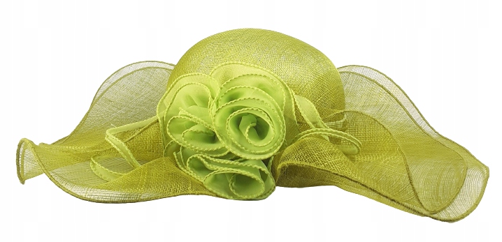Exkluzivní letní dámský italský klobouk Sinamay