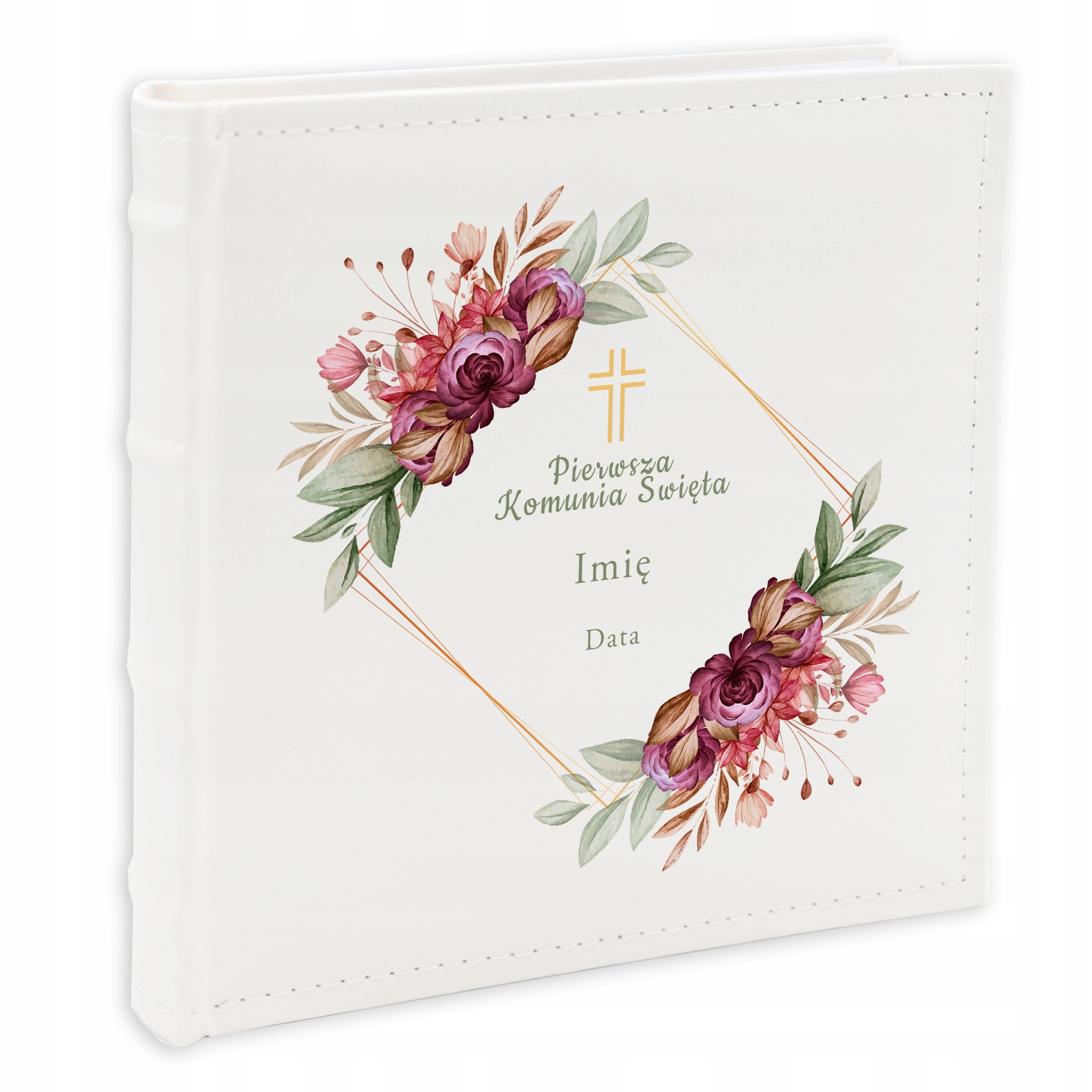 Album na fotografie 10x15 cm První Svaté Přijímání Jméno Datum Vlastní obálka