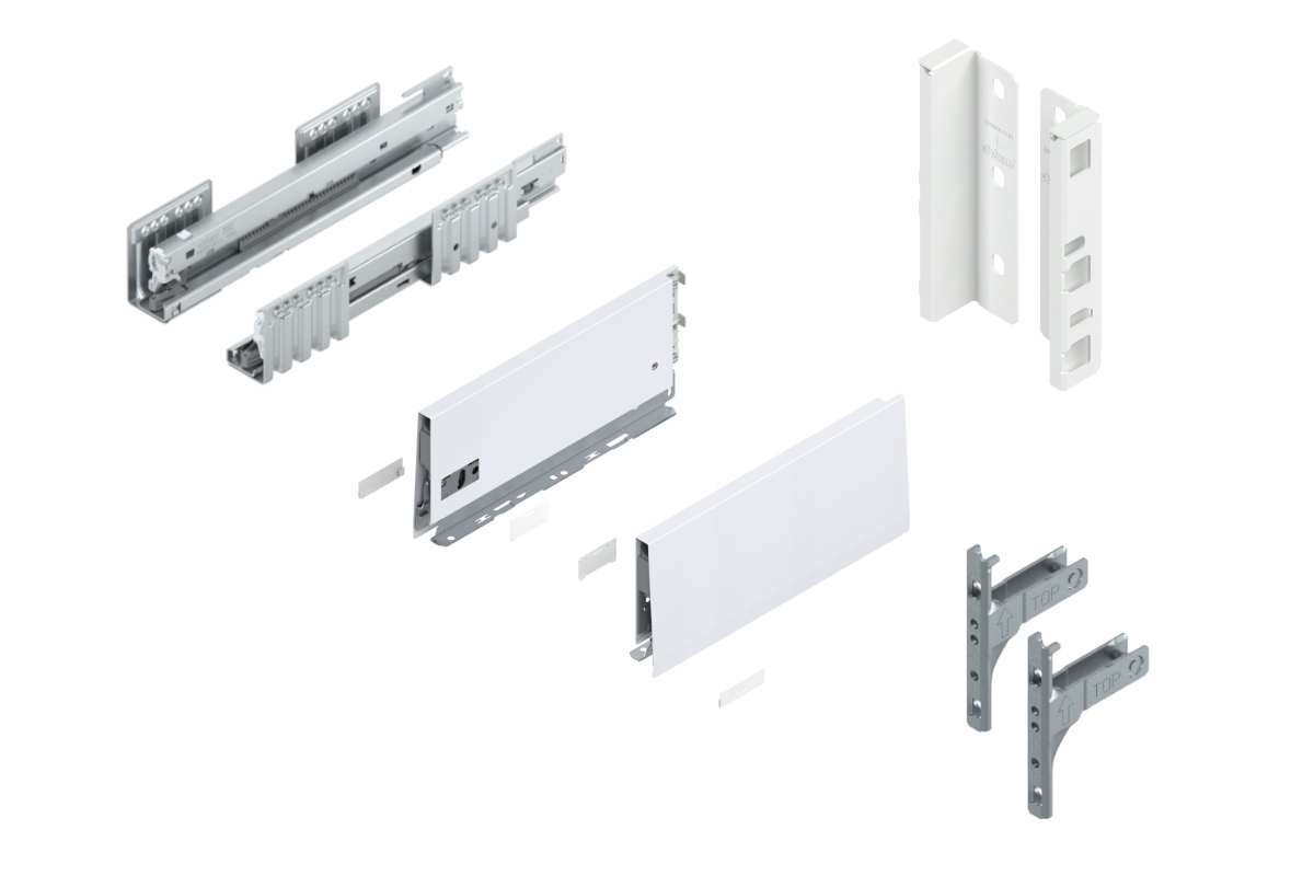 Blum Šuplík 350 zásuvka Medium K Blm Bílá