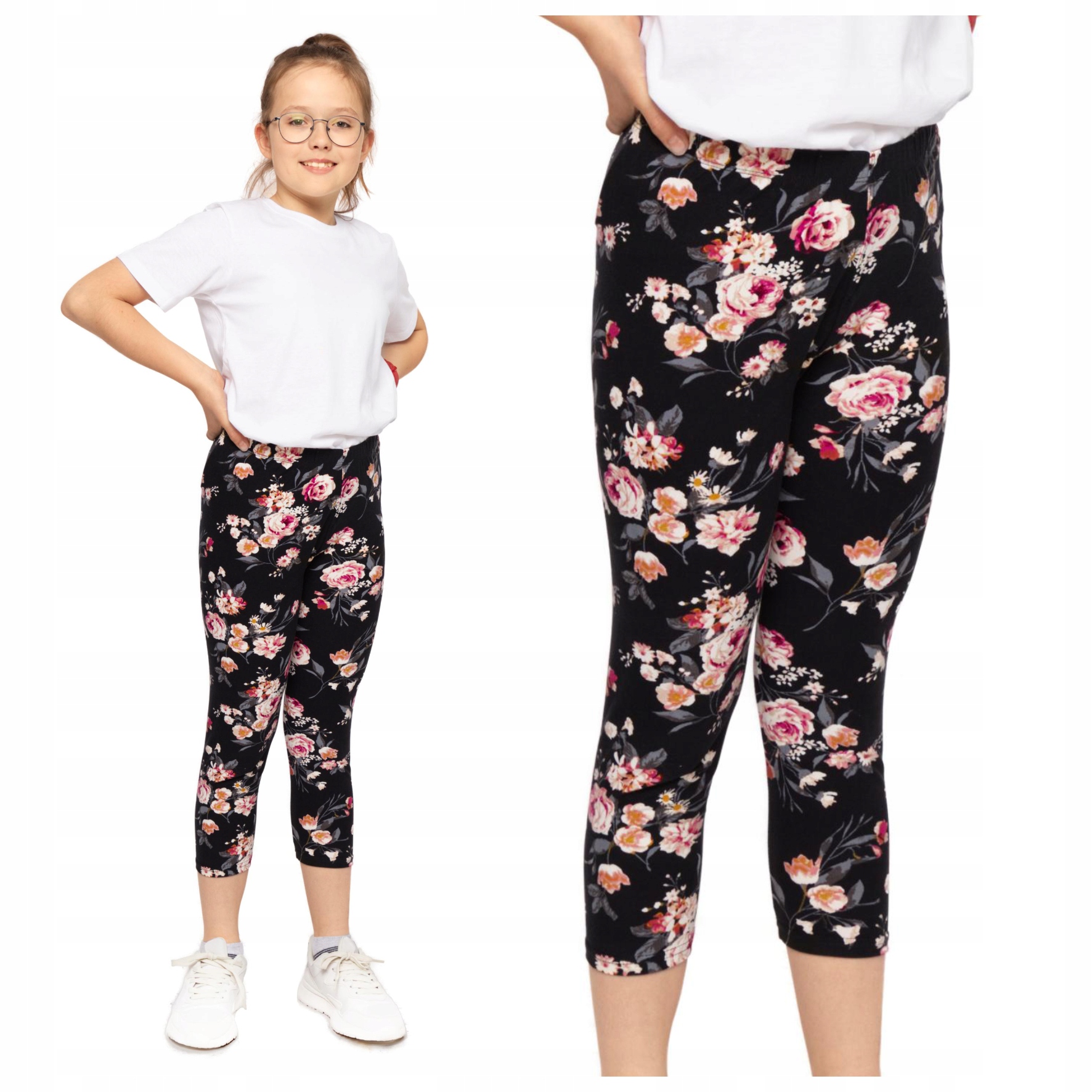 

Legginsy Dla Dziewczynki Getry 3/4 Moraj 122-128