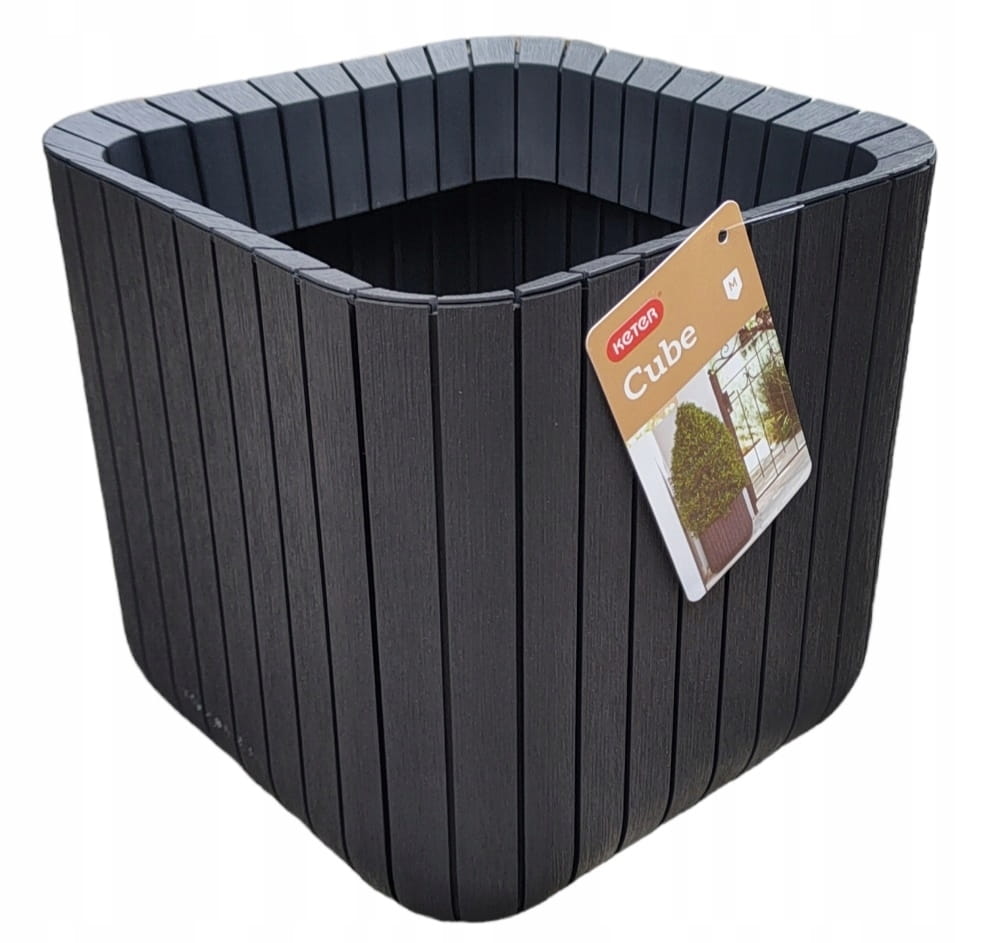 Keter Doniczka Donica Cube Planter S/m Antracyt