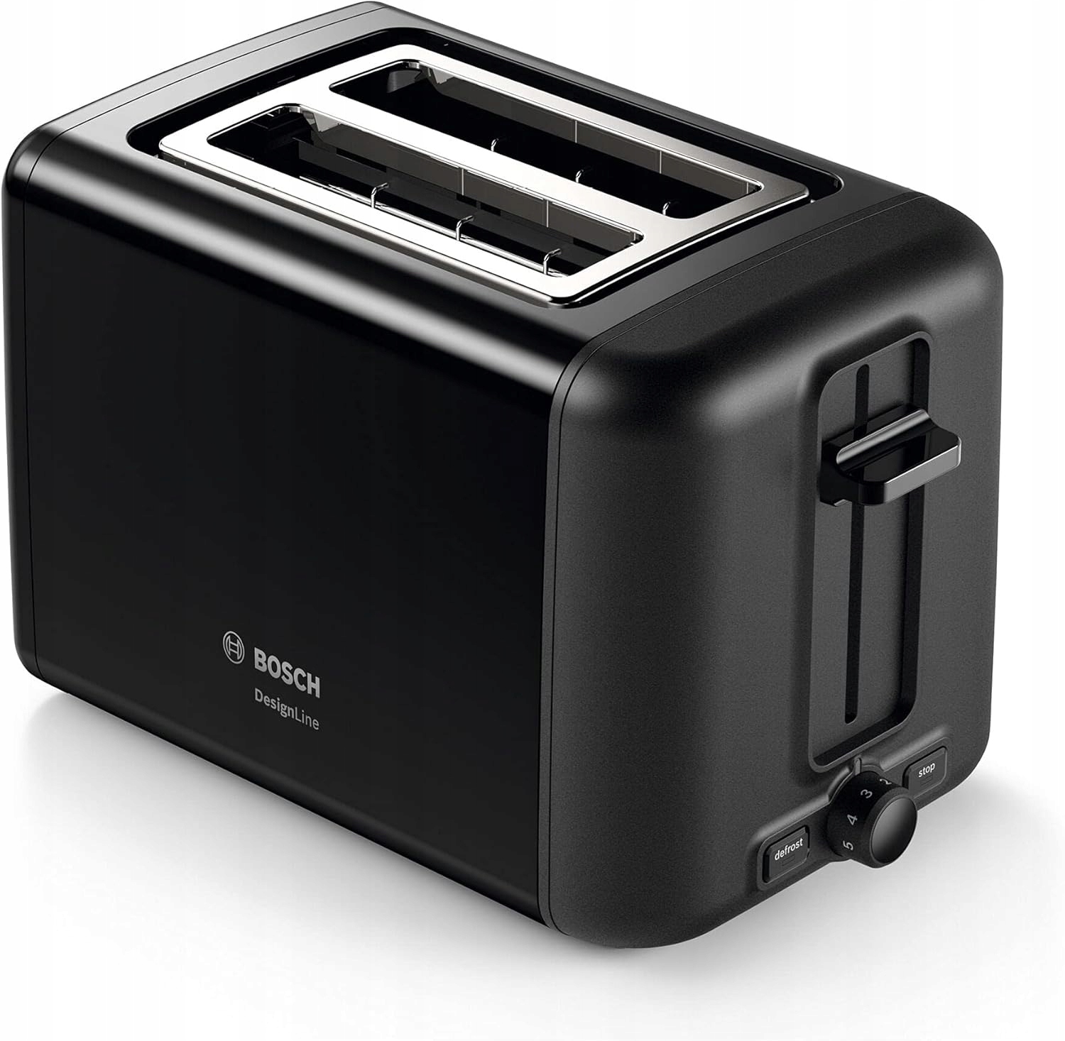 Hriankovač Bosch DesignLine 970W 2 Toasty Čierny Rošt Podnos