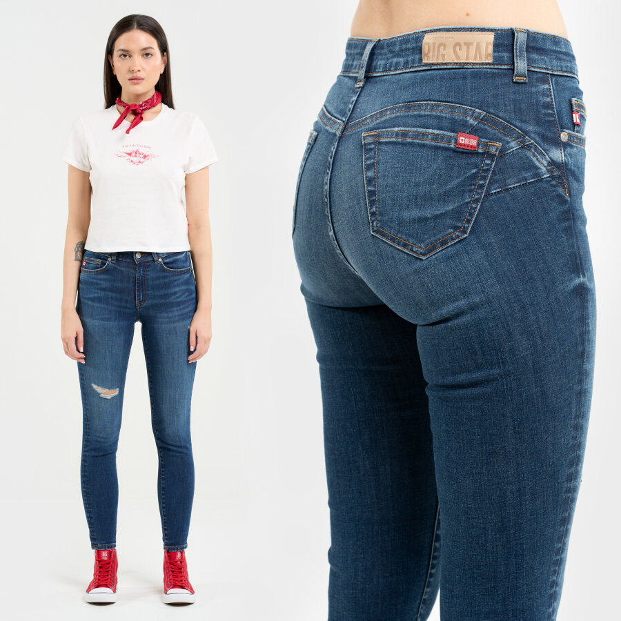 Big Star Dámské Push Up Džíny Melinda High Waist 521 W27 L34