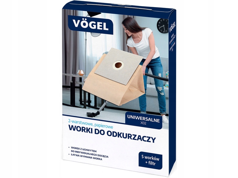 

Worek do odkurzacza Vögel X02 1010 5 sztuk +filtr