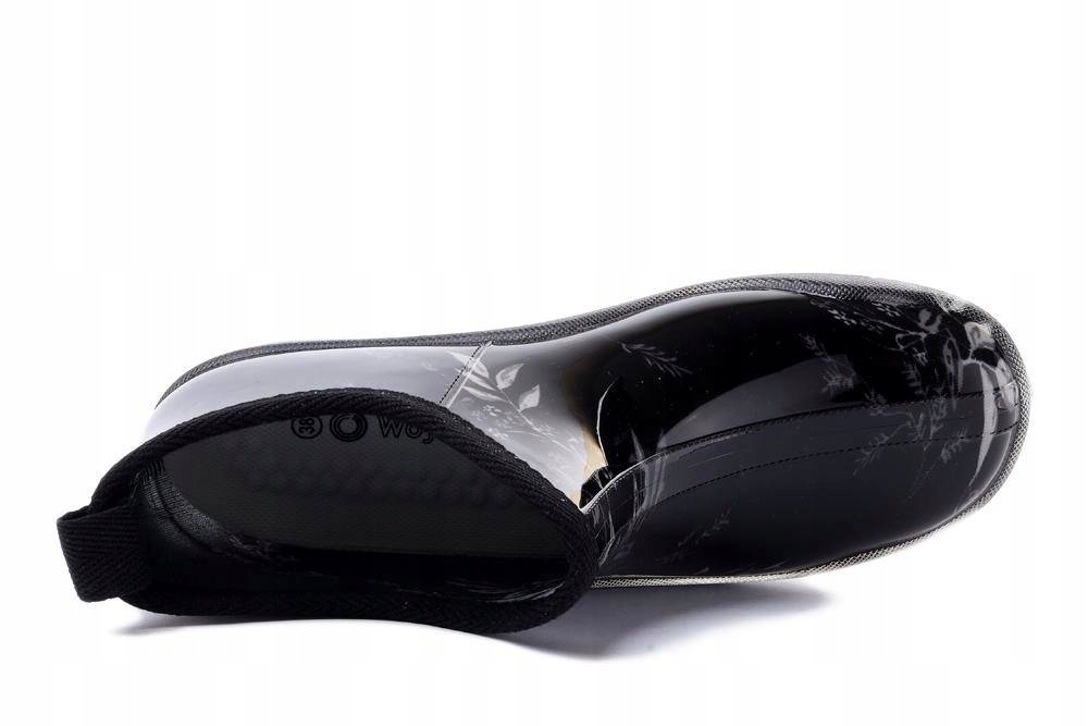 Kalosze damskie WOJTYŁKO 7G2207C czarny r38 Wzór dominujący inny wzór