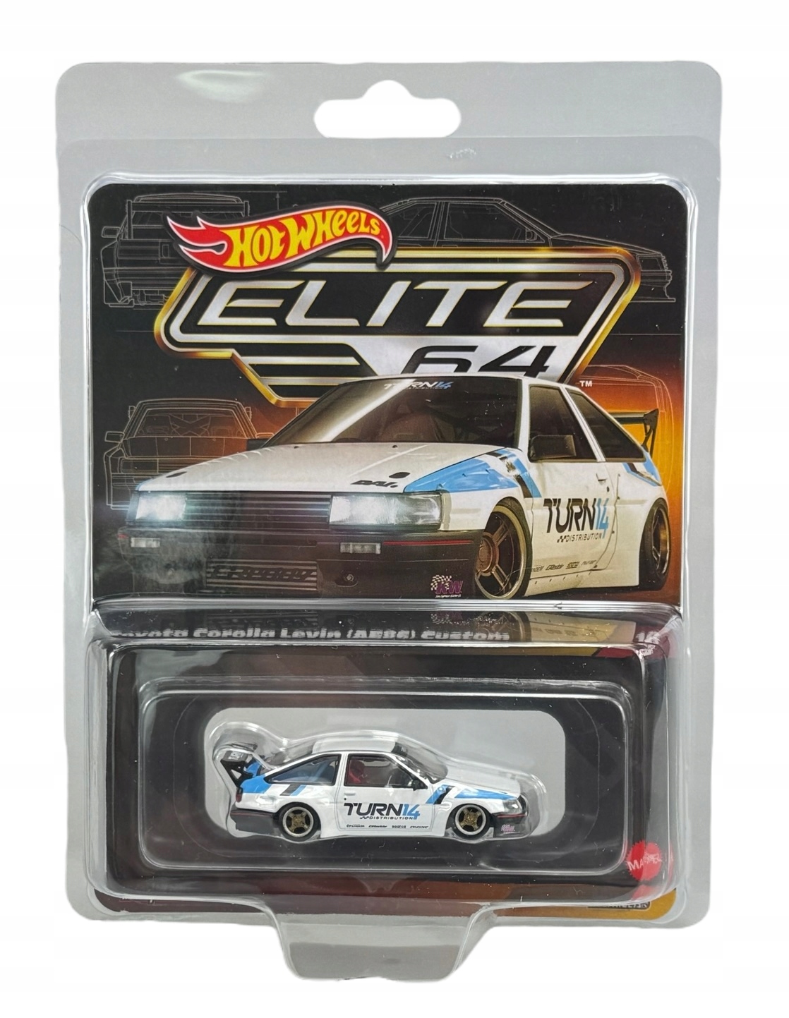 HOT WHEELS ELITE 64 TOYOTA COROLLA LEVIN AE86 CUSTOM JCV06 1