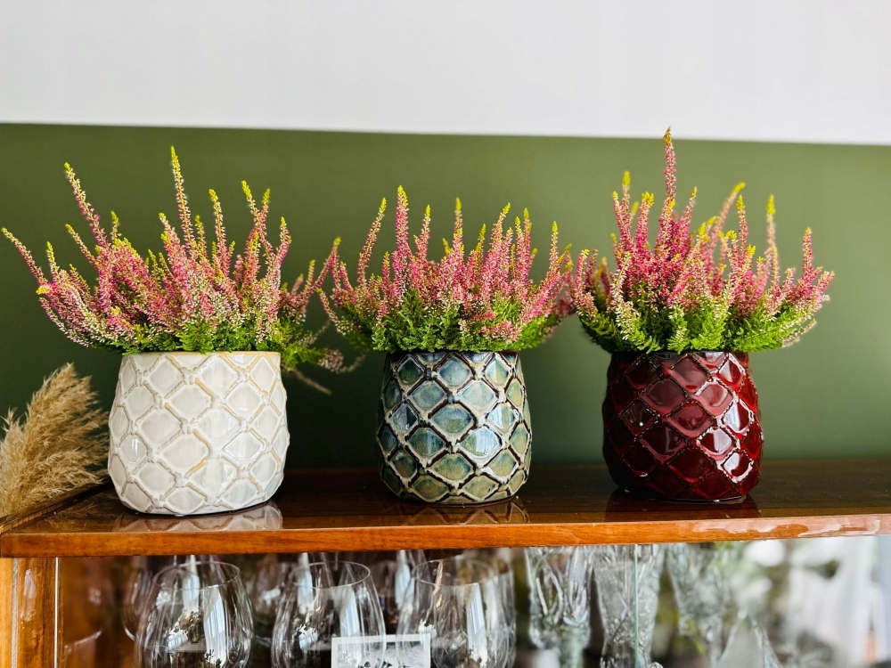 Osłonka Donica Ceramiczna Vintage 15x15 cm brązowy Kod producenta 01.008.15