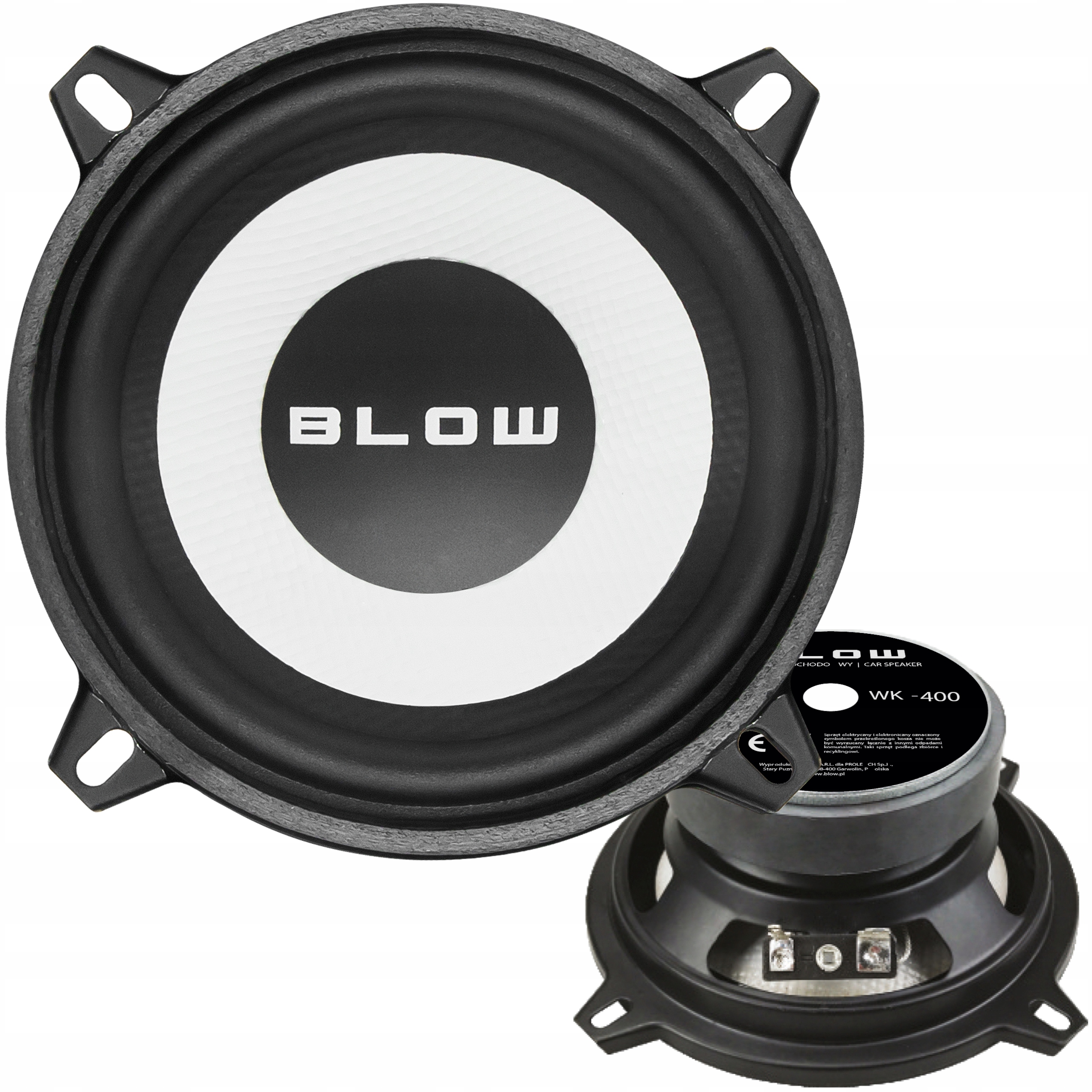 GŁOŚNIKI SAMOCHODOWE BLOW WK400 BASOWY WOOFER JEDNODROŻNY 100W 100M 10CM