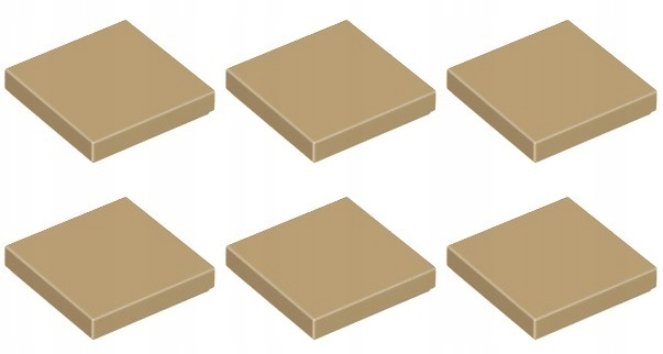 

Lego 3068b Tile Płytka 2x2 piaskowa cie (3g) 6 szt