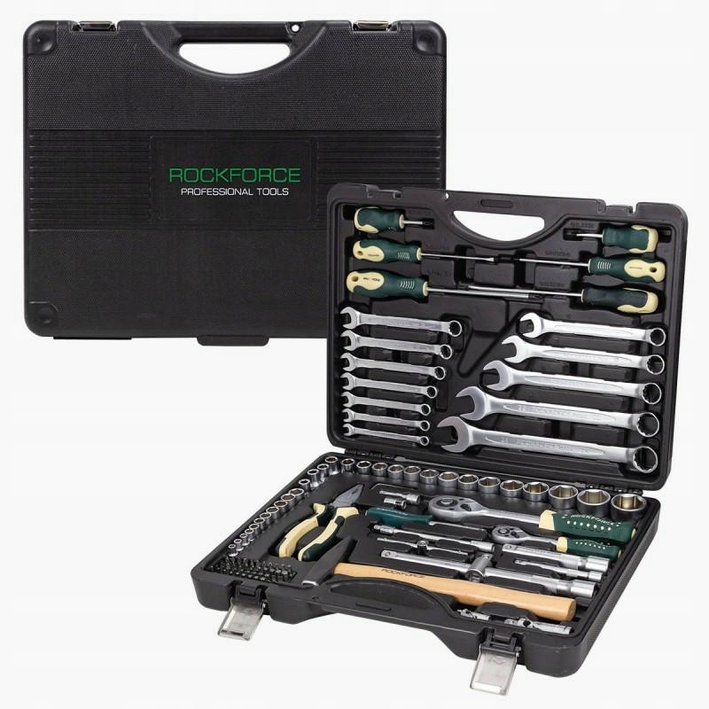 Zestaw Narzędzi nasadki klucze bity 110 el 1/4" 1/2" 5-32mm Marka Rockforce