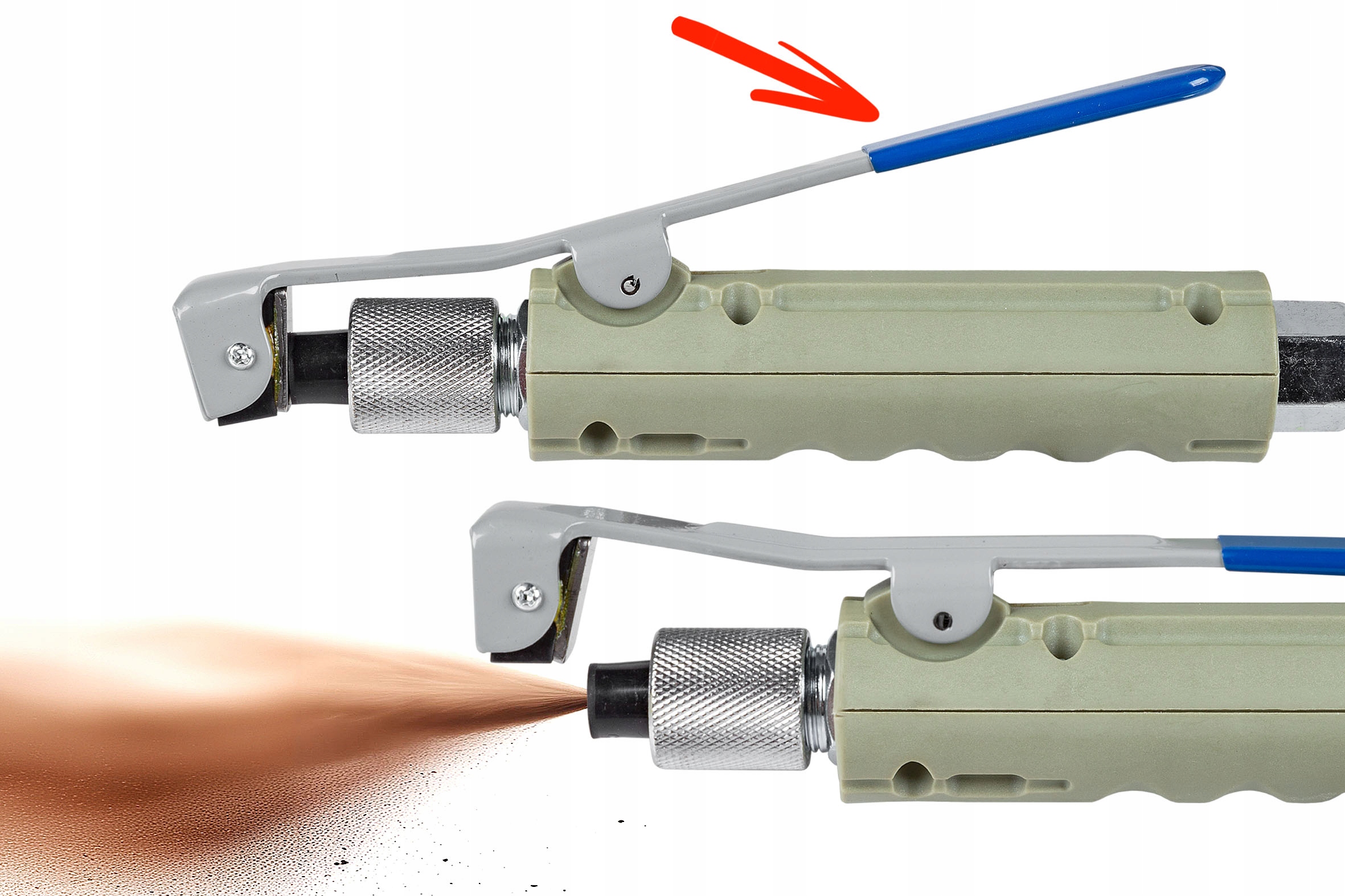 PIASKARKA syfonowa MOBILNA 19L pistolet dysze maska PIASKOWANIE ZESTAW Pojemność 18 l