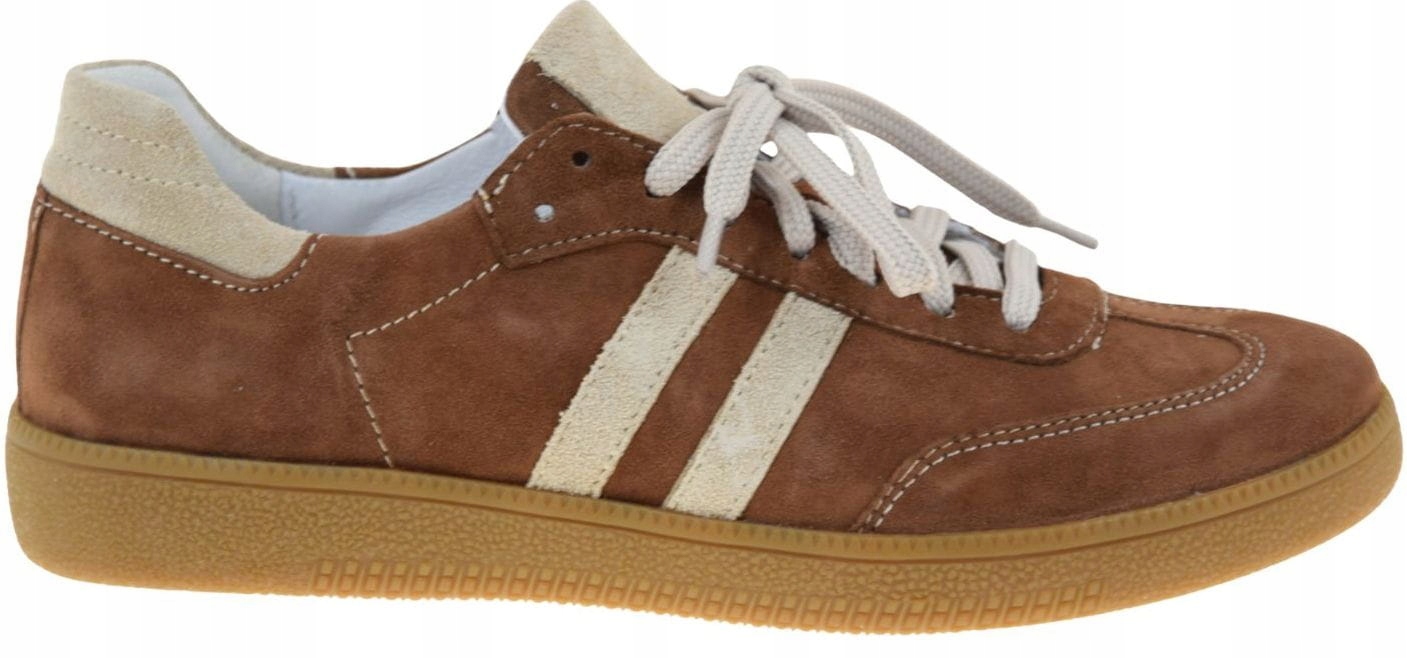 Módní dámské kožené tenisky Kampa N1068 čokoládové hnědé polobotky 37