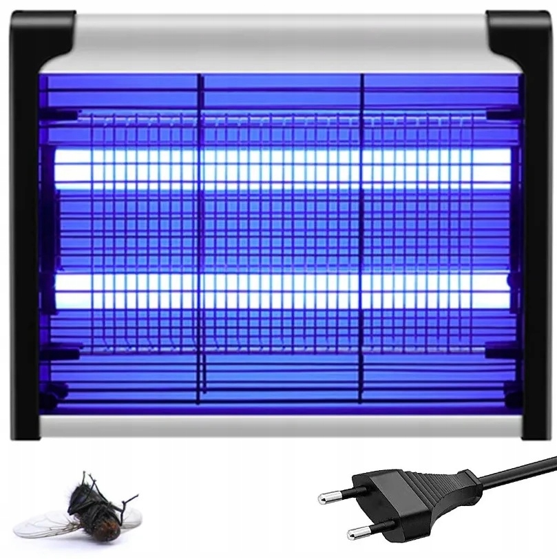 LAMPA NA OWADY OWADOBÓJCZA UV KOMARY MUCHY MESZKI ĆMY PUŁAPKA ELEKTRYCZNA