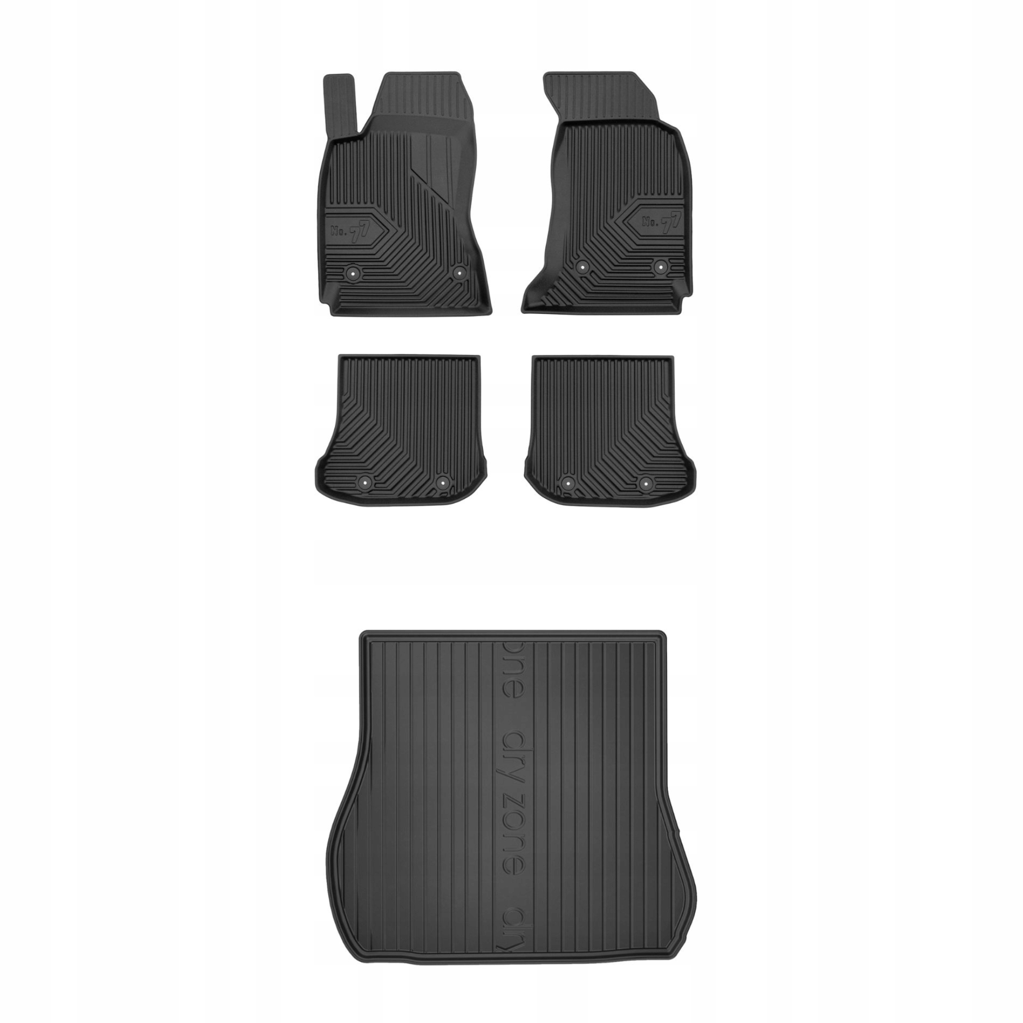 Sada gumových kobercov a rohoží pre Audi A4 B5 94-01