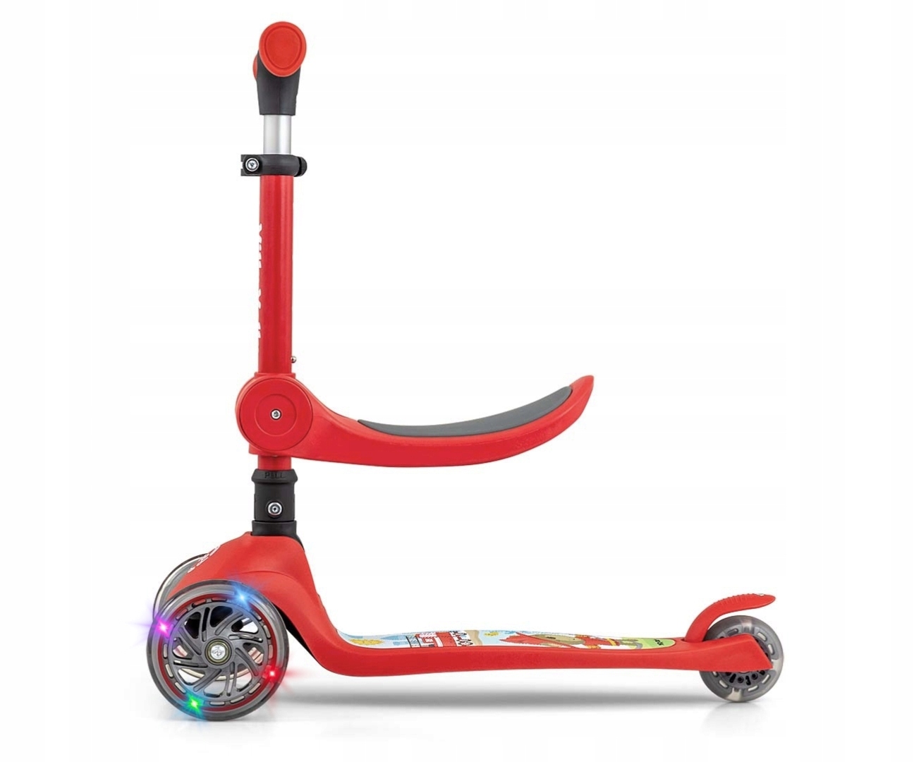 Hulajnoga balansowa trójkołowa dla dzieci Led Scooter Fuzzy Milly Mally