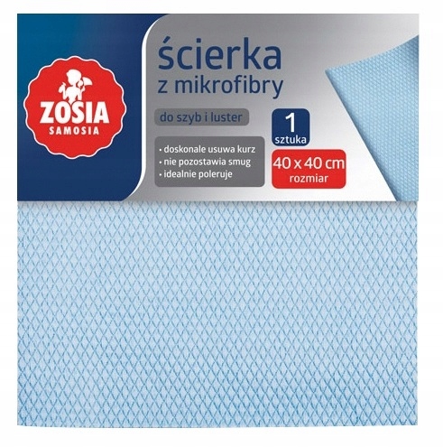 

Zosia Samosia ścierka z Mikrofibry Do Szyb Luster