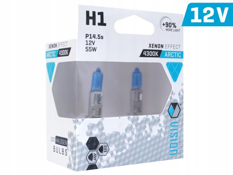 

Żarówki Vision arctic white H1 12V 55W E4 90% 2szt