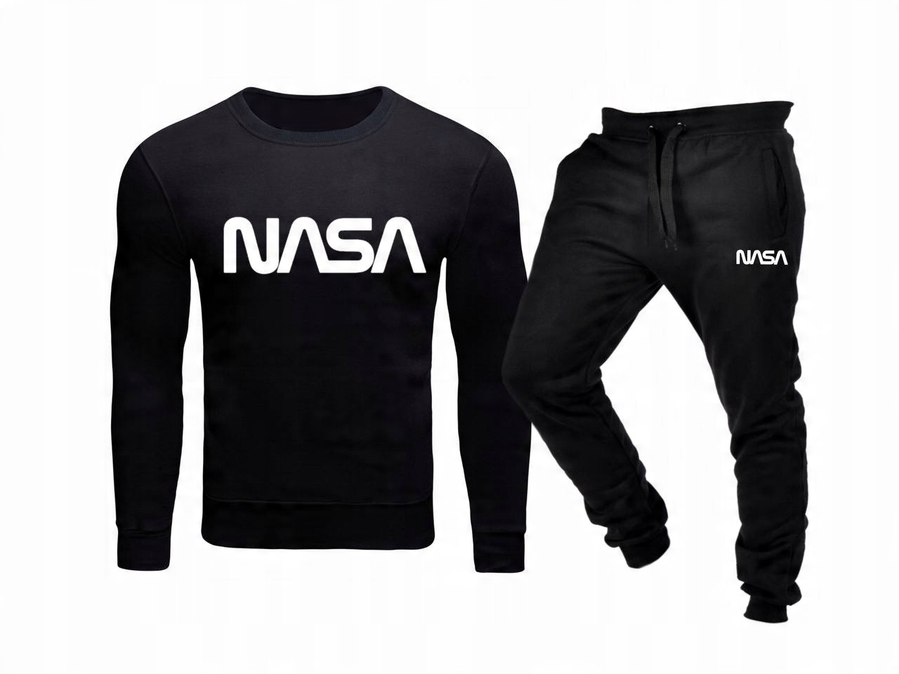

Komplet Dresowy Dres Męski Nasa Czarny M