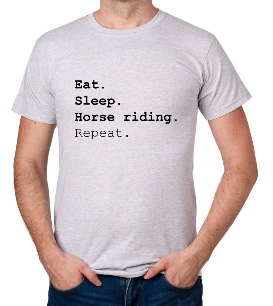 

koszulka Eat Sleep Horse Riding Repeat prezent
