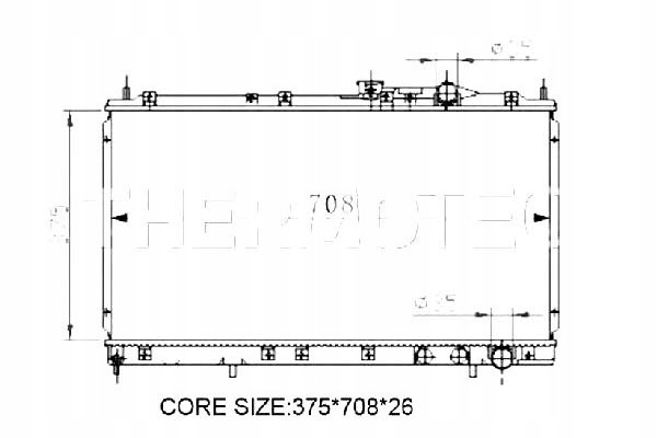THERMOTEC CHŁODNICA SILNIKA (MANUALNA) MITSUBISHI